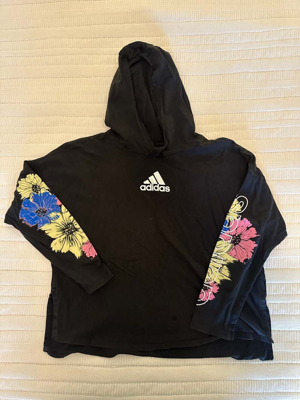 Adidas Girls L (14) Hooded Tee